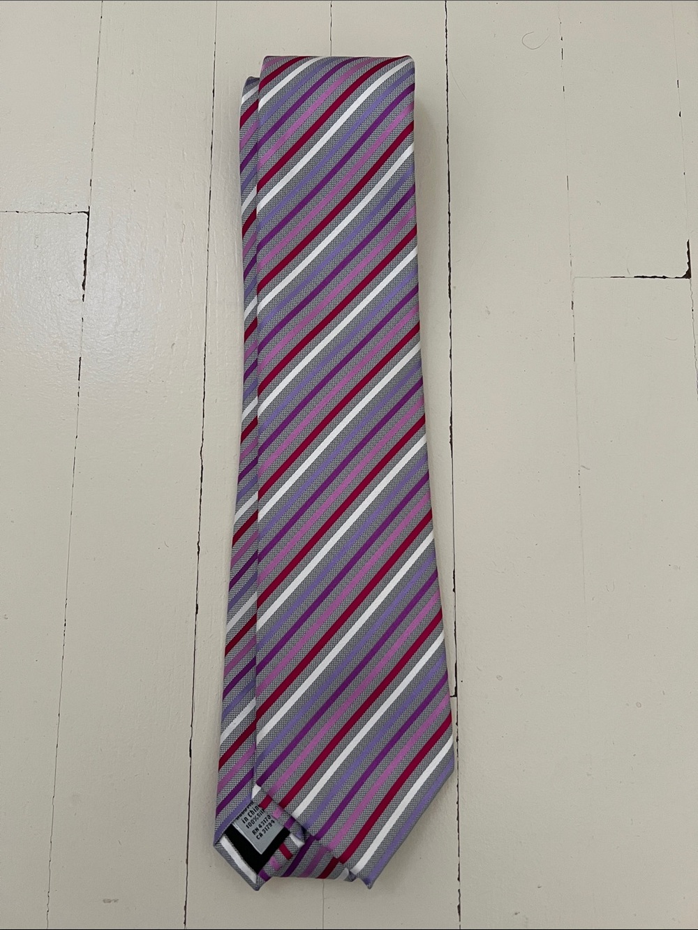 Geoffrey Beene Striped Silk Tie